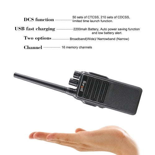 POFUNG P54U جهاز مرسل ومستقبل صغير GMRS 462.5625- 467.7250 ميجا هرتز 16CH جهاز إرسال واستقبال محمول باليد البيني VOX وظيفة اتجاهين راديو