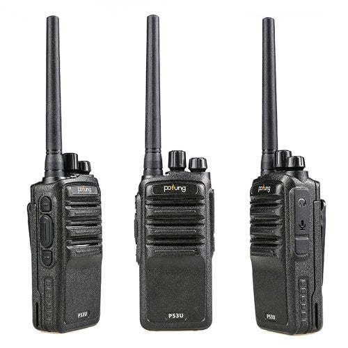 POFUNG P53U Mini Walkie Talkie 430-440MHz 16CH Portable Handheld Transceiver Interphone VOX Function Two Way Radio