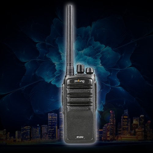 POFUNG P53U Mini Walkie Talkie 430-440MHz 16CH Portable Handheld Transceiver Interphone VOX Function Two Way Radio