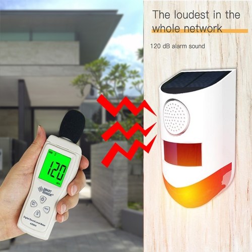 Solar Powered Wireless 433MHz Infrared Motion Sensor