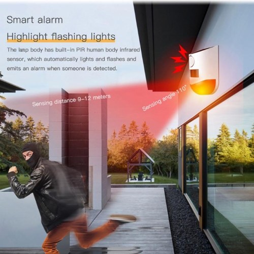 Solar Powered Wireless 433MHz Infrared Motion Sensor