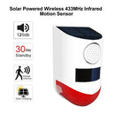 Solar Powered Wireless 433MHz Infrared Motion Sensor