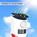 Solar Powered Wireless Independent Infrared Motion Sensor Alarm Waterproof PIR Sensor