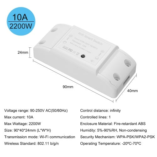 Wifi Switch DIY Smart Wireless Remote Switch Compatible