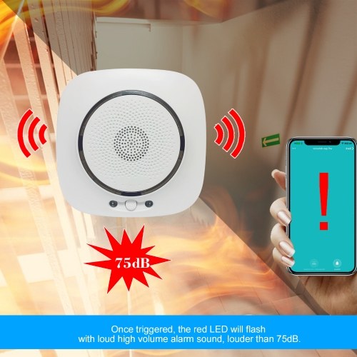 WIFI Gas Detector Household Combustible Gas Leak Detector