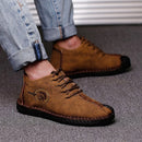 Retro Breathable Velvet Warm Winter Casual Leather Shoes