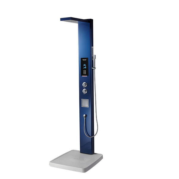 SUS304 Electric Shower Panel - Sapphire Blue