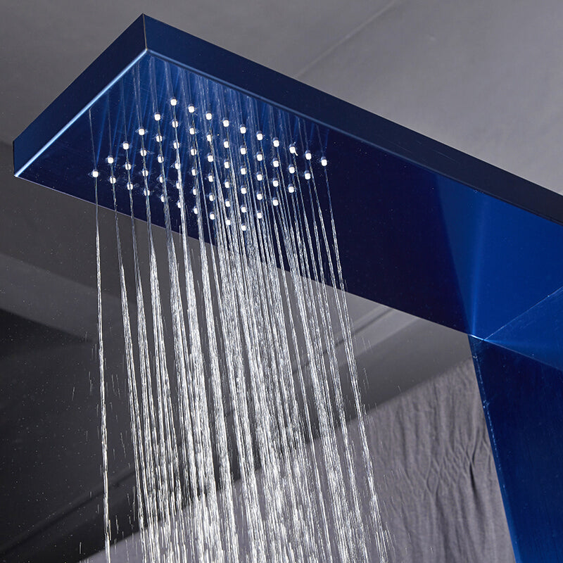 SUS304 Electric Shower Panel - Sapphire Blue