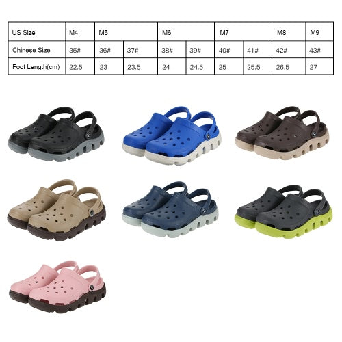 Summer Cool Beach Unisex Holes Shoes Antiskid Causal Women Sandals Hollow Walking Slipper Breathable Girls Backstrap