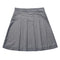 School Uniform Pleated High Waist Skirt - Gray