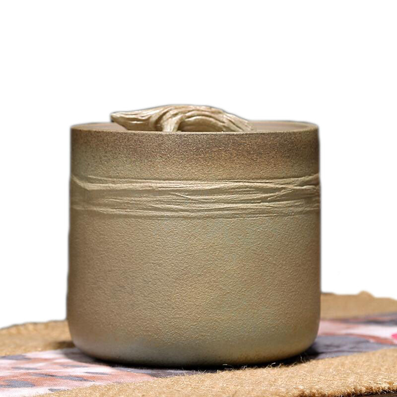 Sealed Premium Tea Storage Box Tank - Brown