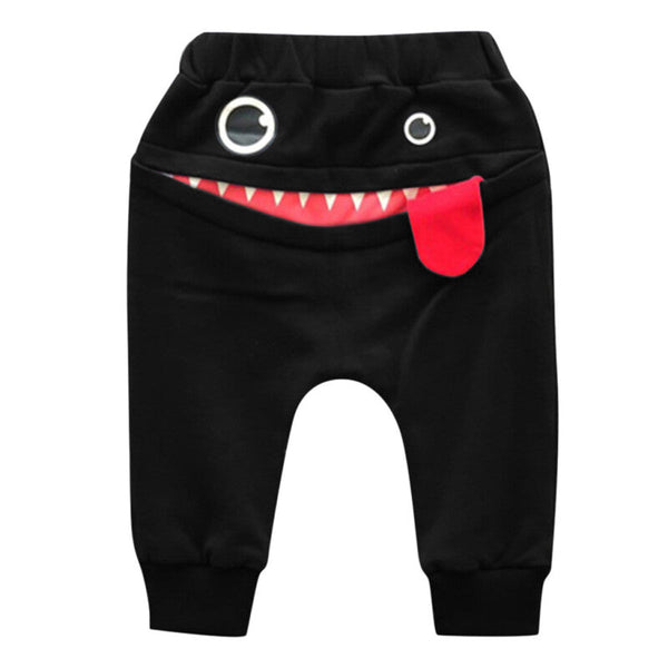 Shark Tongue Harem Trouser - Black