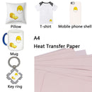 10 Sheets A4 Weeding Paper T shirt Thermal Transfers - Pink