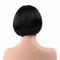 Short Bob Cut Synthetic Fake Hair - Black