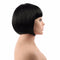 Short Bob Cut Synthetic Fake Hair - Black