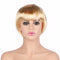 Short Bob Cut Synthetic Fake Hair - Blonde