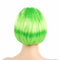 Short Bob Cut Synthetic Fake Hair - Green