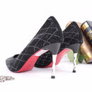 Shuangfeng Woman Leather Pointed Pumps - Black