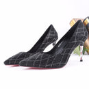 Shuangfeng Woman Leather Pointed Pumps - Black