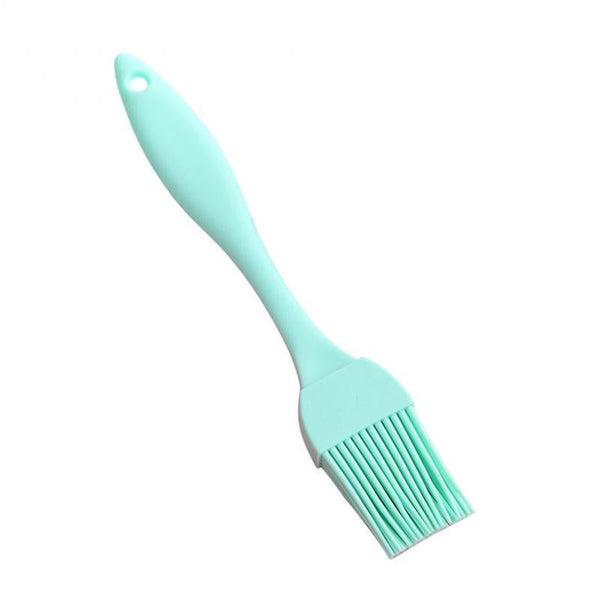 Silicone High Quality Long Handle Grill Brush - Blue