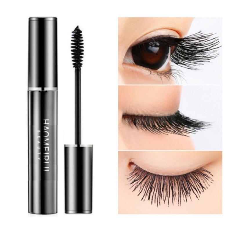 Silk Fiber Waterproof Eyelash Mascara - Black