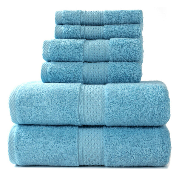 Skin-Friendly Cotton Super Absorbent Towel - Bright Blue