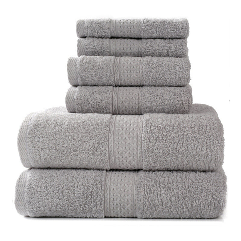 Skin-Friendly Cotton Super Absorbent Towel - Light Gray