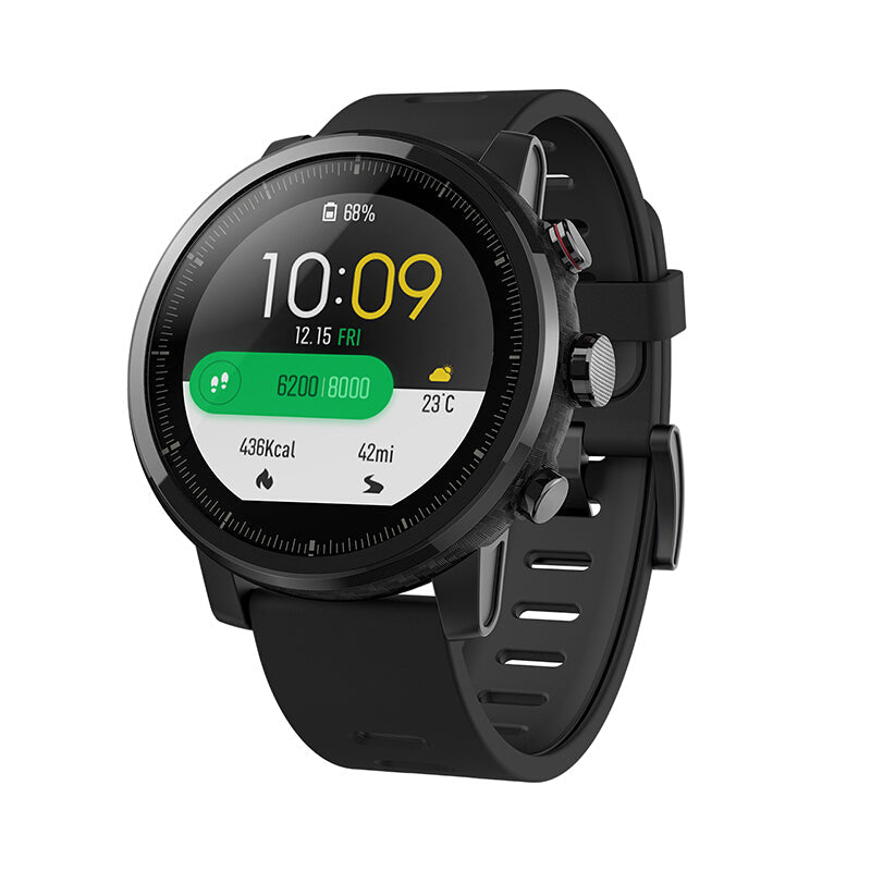 Smart Sports Watch Heart Rate Monitor - Black