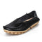 Soft Flats Women Moccasins Leather Shoes - Black