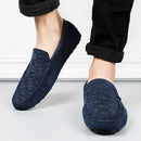 Soft Moccasins Men Loafers - Dark Blue