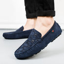 Soft Moccasins Men Loafers - Dark Blue