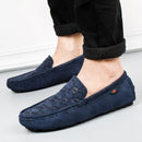 Soft Moccasins Men Loafers - Dark Blue