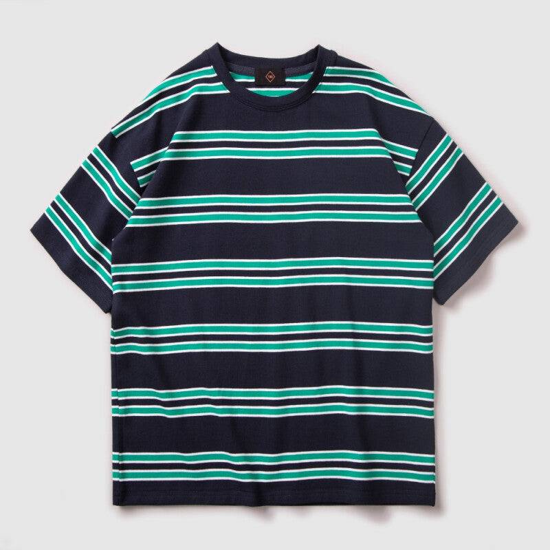 Spring Summer Striped T-Shirt - Blue