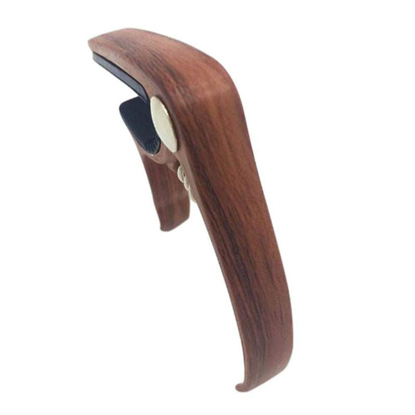 Stainless Premium Wooden Alloy Capo - Brown