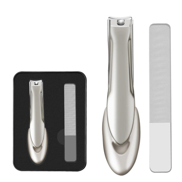 Stainless Steel Nail Clippers Manicure Set - Silver