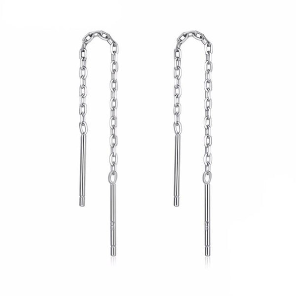 Sterling Premium Vintage Drop Earrings - Silver