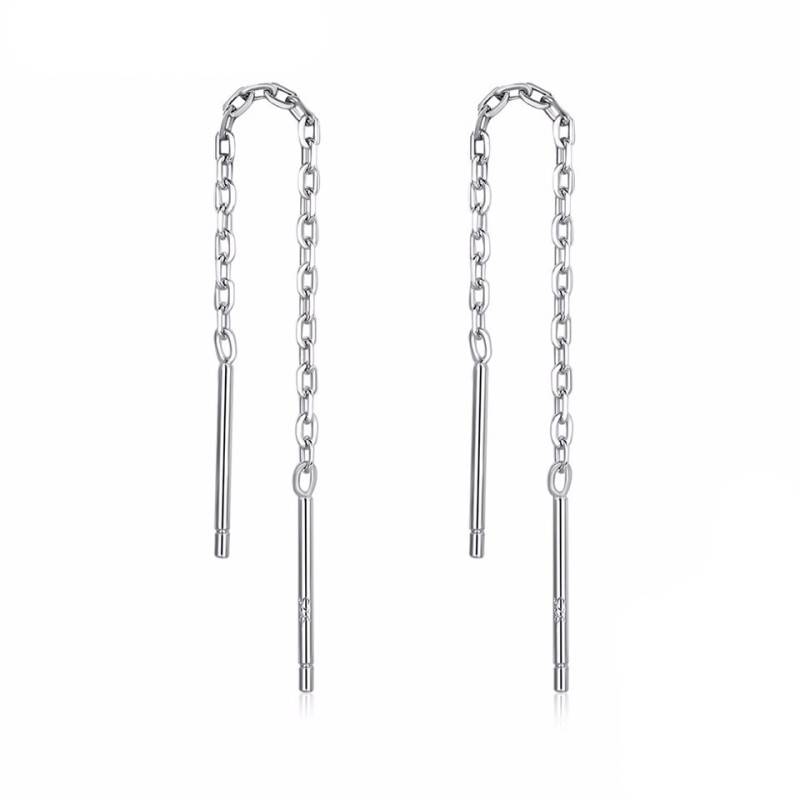 Sterling Premium Vintage Drop Earrings - Silver