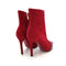 Stiletto Ankle Boots - Red