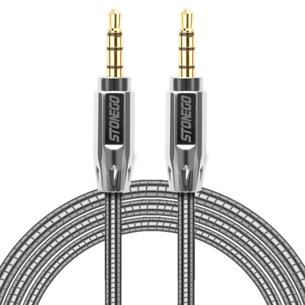 Stonego Auxiliary Audio Cable Connectors - Silver