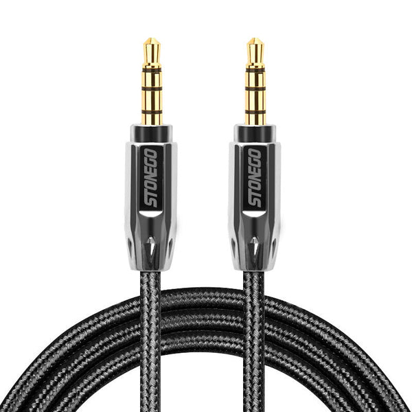 Stonego Auxiliary Audio Stereo Cable Cord - Black