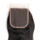 Straight Hair With Bundle Lace Closure - Black