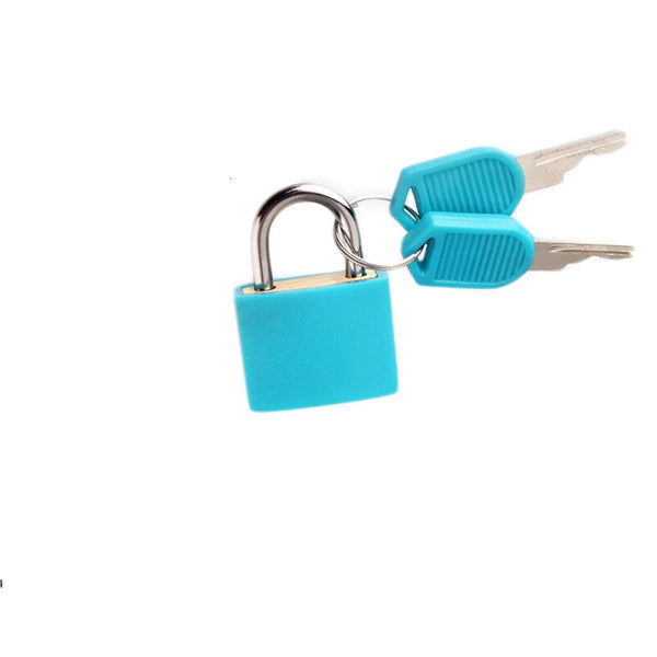 Strong Steel High Quality Mini Padlock WIth 2 keys - Sky Blue