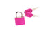 Strong Steel High Quality Mini Padlock WIth 2 keys - Pink