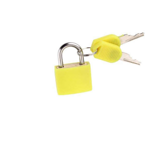 Strong Steel High Quality Mini Padlock WIth 2 keys - Yellow