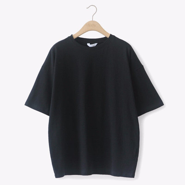 Stylish Women Cotton Elastic Loose Shirt - Black