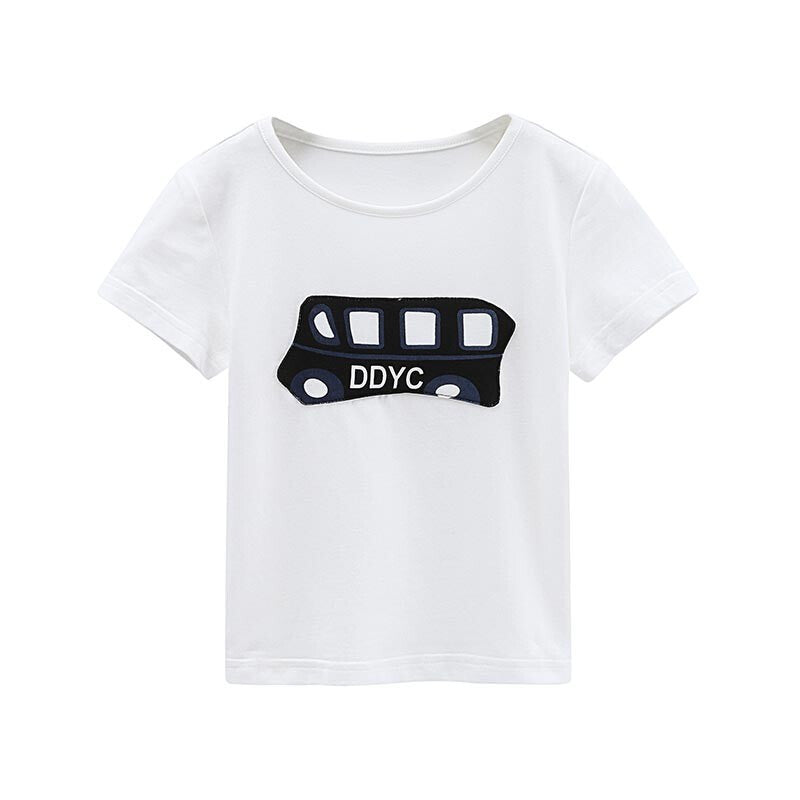 Summer Cartoon Print T-Shirt - White