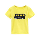 Summer Cartoon Print T-Shirt - Yellow