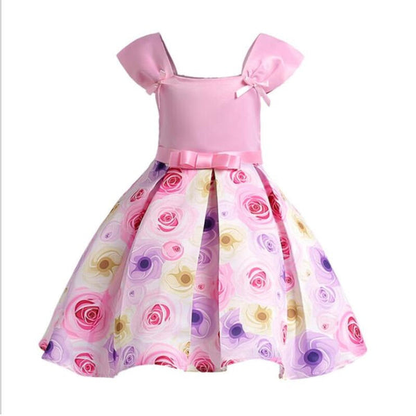 Summer Princess Kids Party Dress - Pink