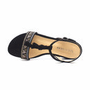 Summer Tassel Hot-Drills Sandals - Black