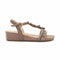 Summer Tassel Hot-Drills Sandals - Taupe